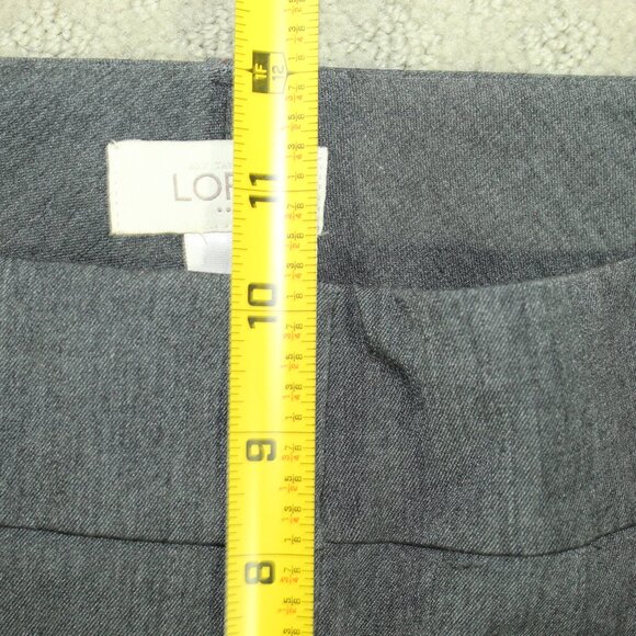 Loft Curvy Women's 10 Grey Dress Pants - Picture 5 of 9